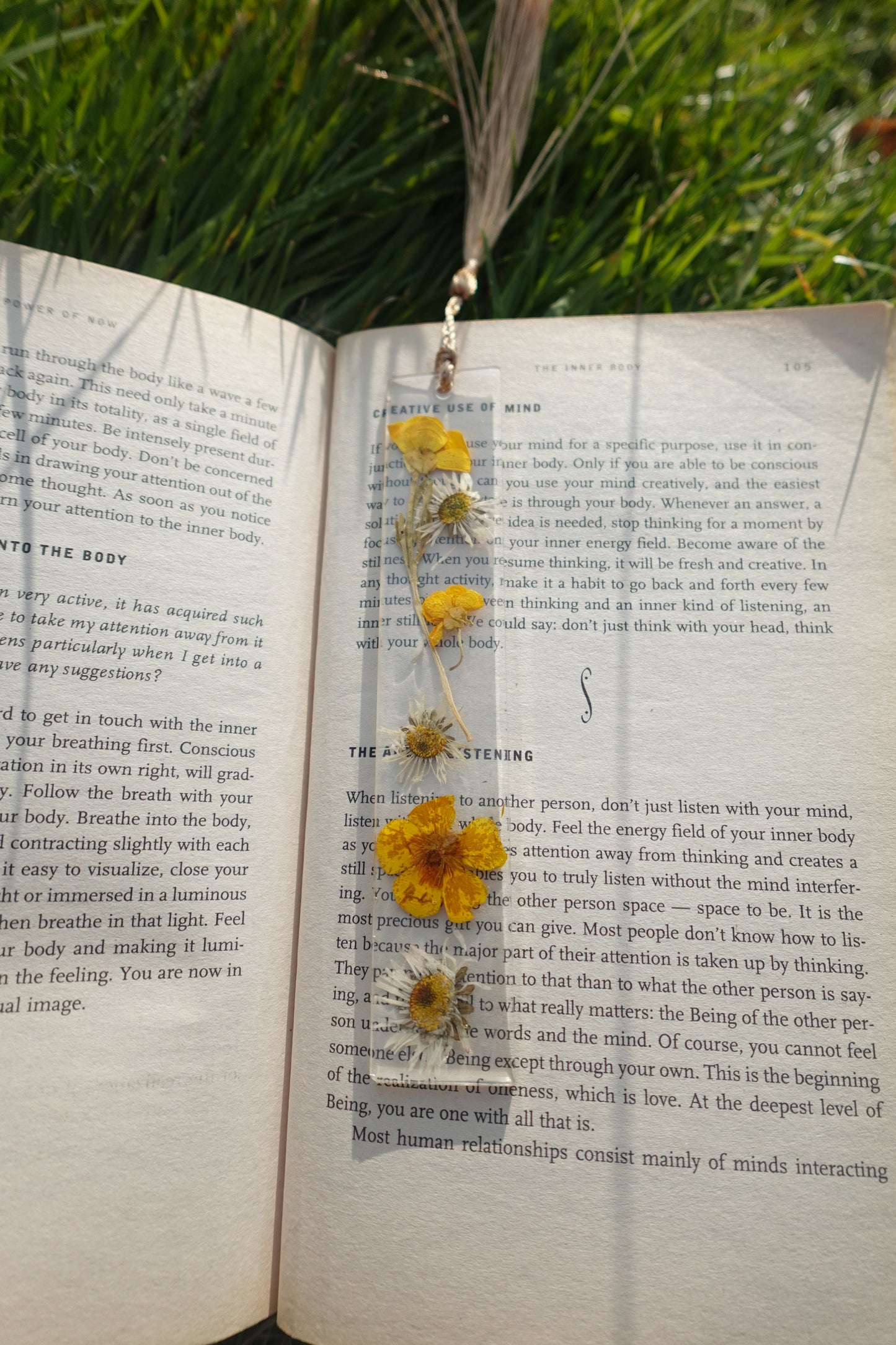 'Buttercup and Daisy' Resin Bookmark