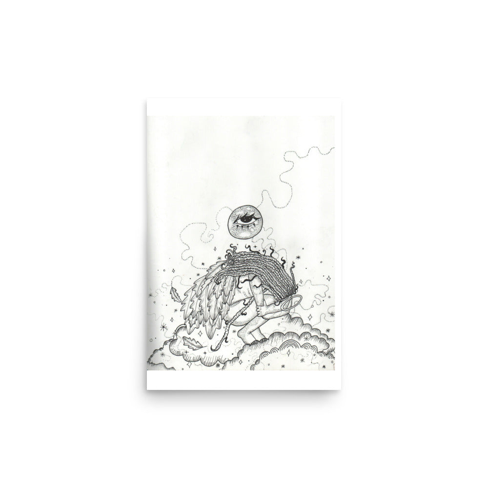 'Closed Wings' Print