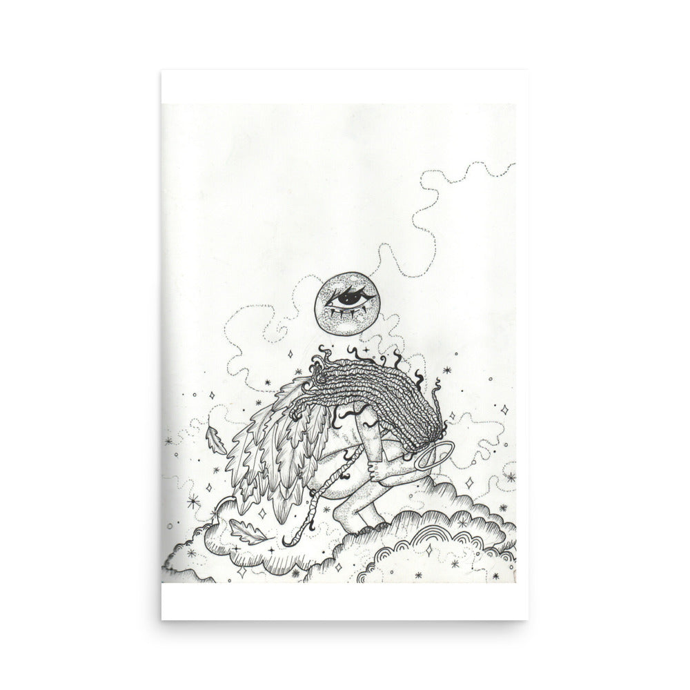 'Closed Wings' Print