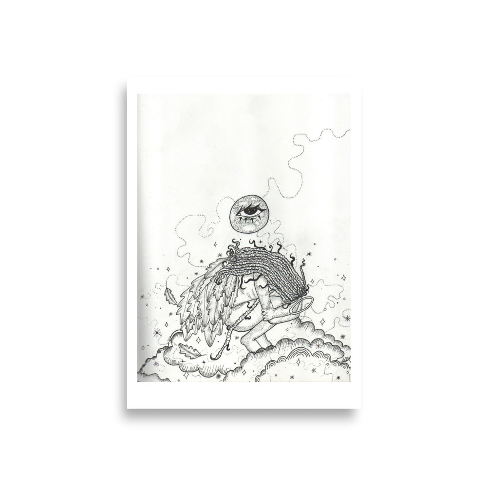 'Closed Wings' Print