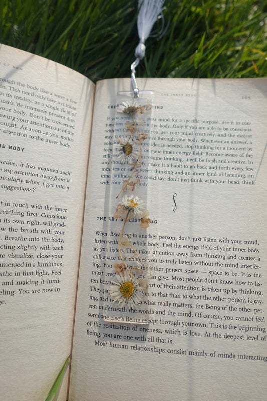 'Daisy and Wildflower' Resin Bookmark