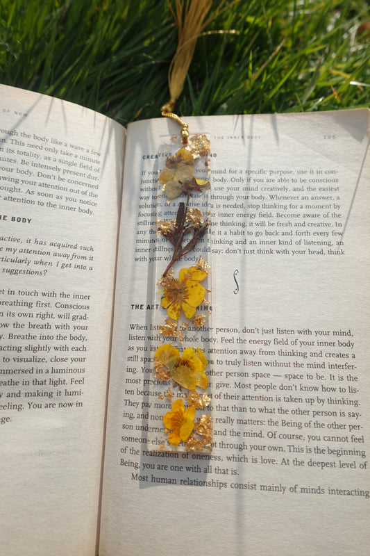 'Golden Buttercup' Resin Bookmark
