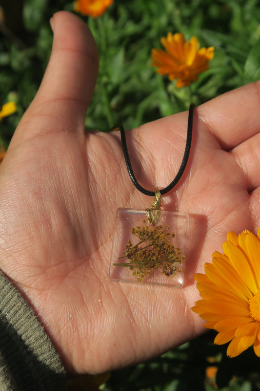 'Goldenrod' Resin Pendant