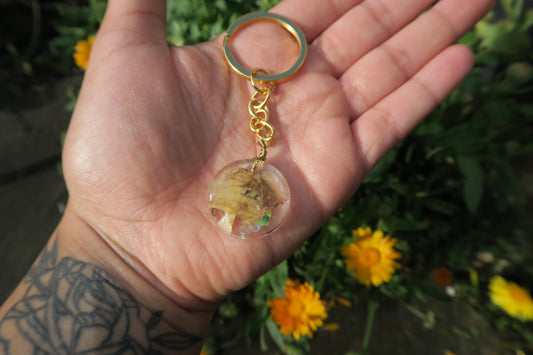 'Wild Daisy'Resin Keyring