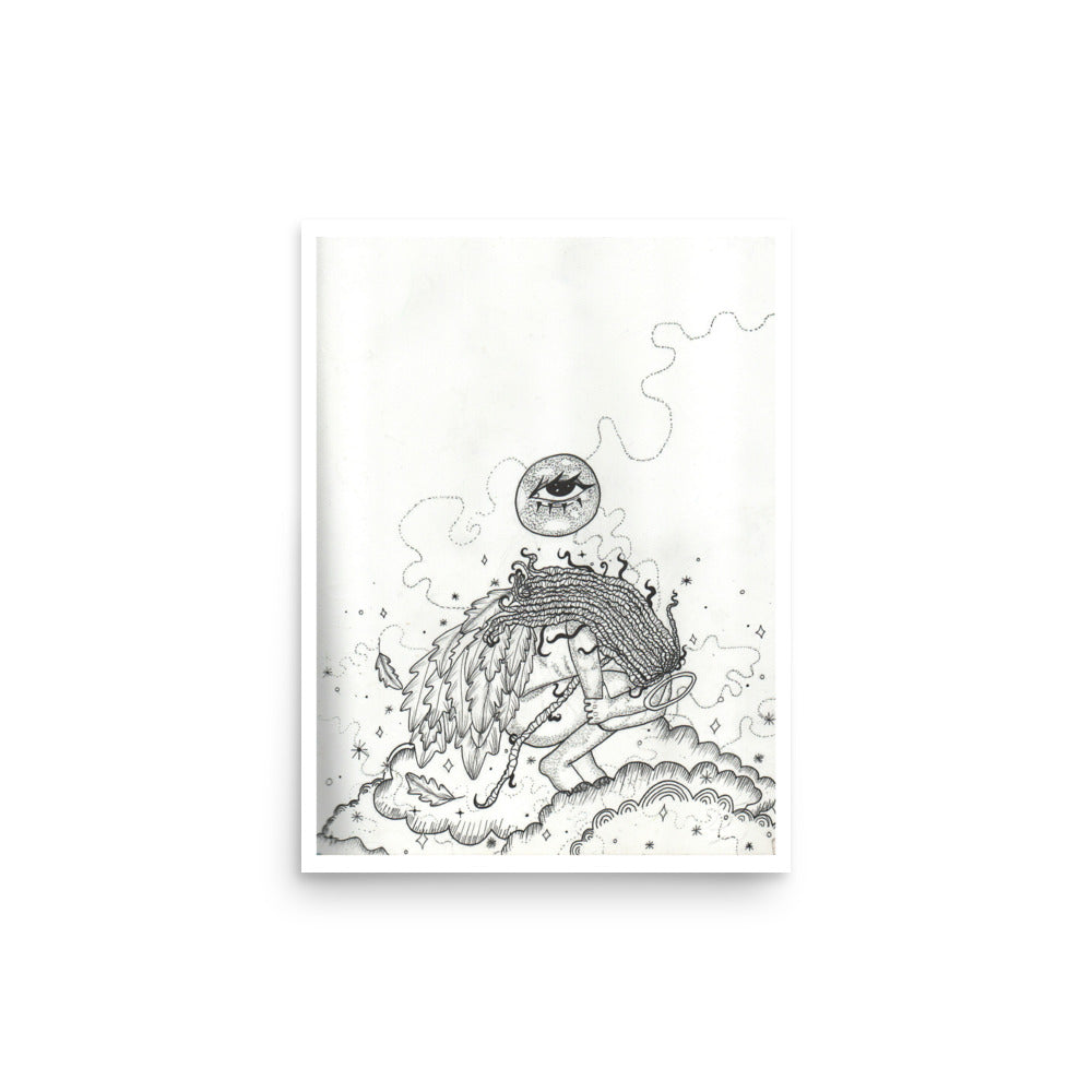 'Closed Wings' Print