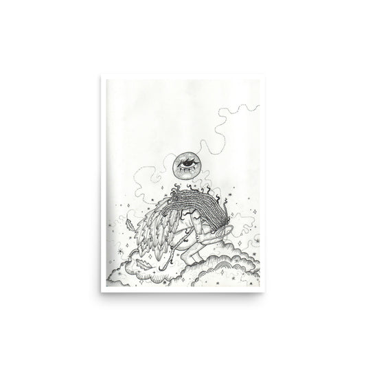 'Closed Wings' Print