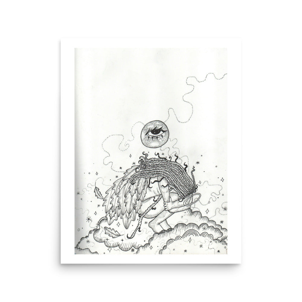 'Closed Wings' Print