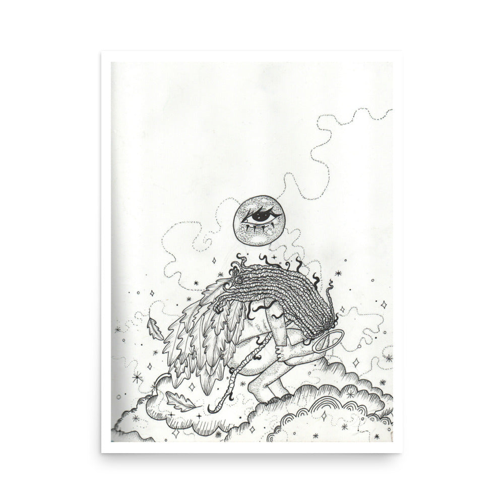 'Closed Wings' Print