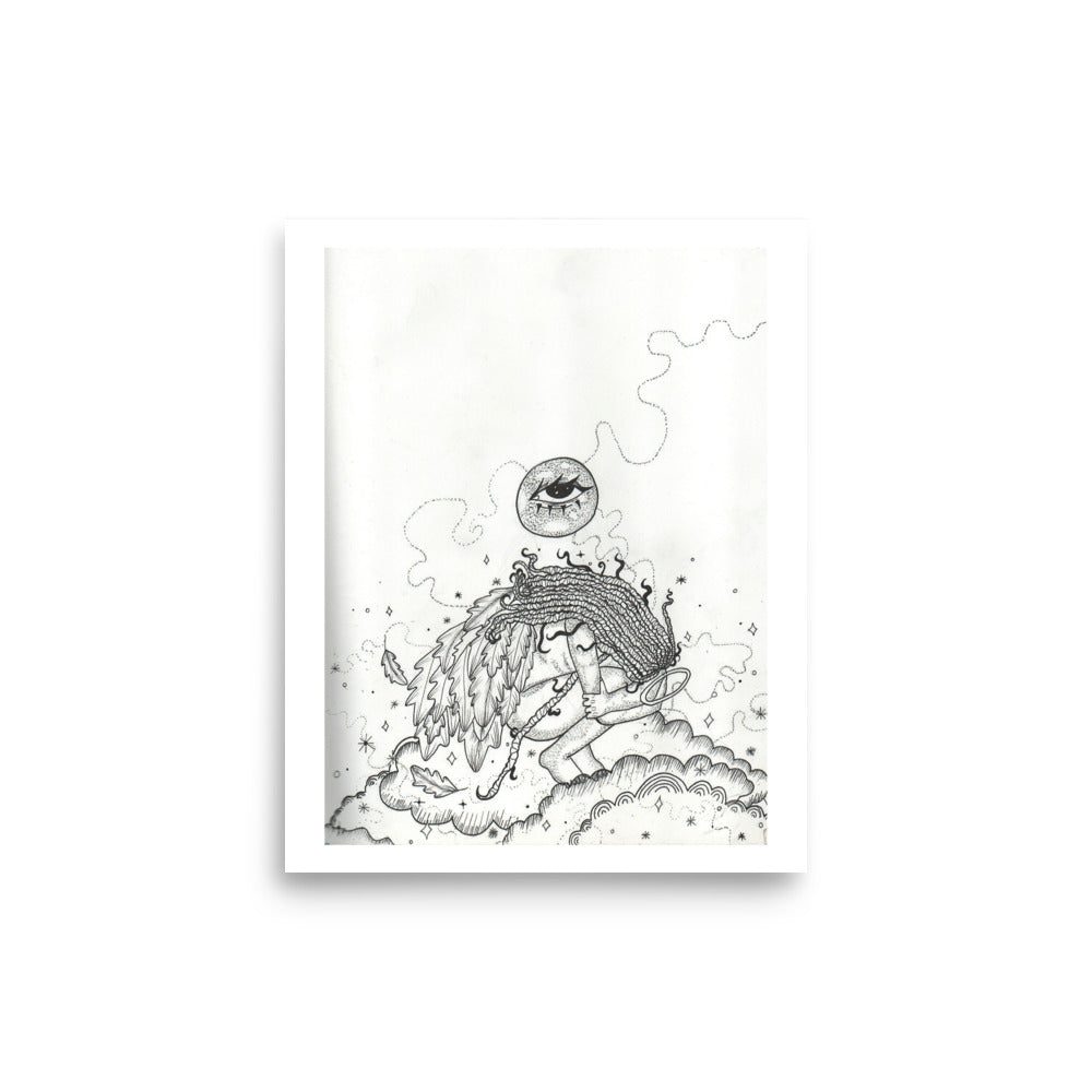 'Closed Wings' Print