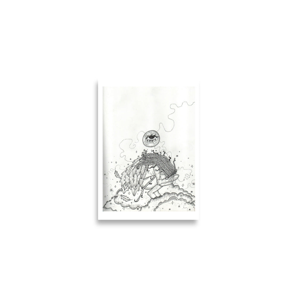 'Closed Wings' Print